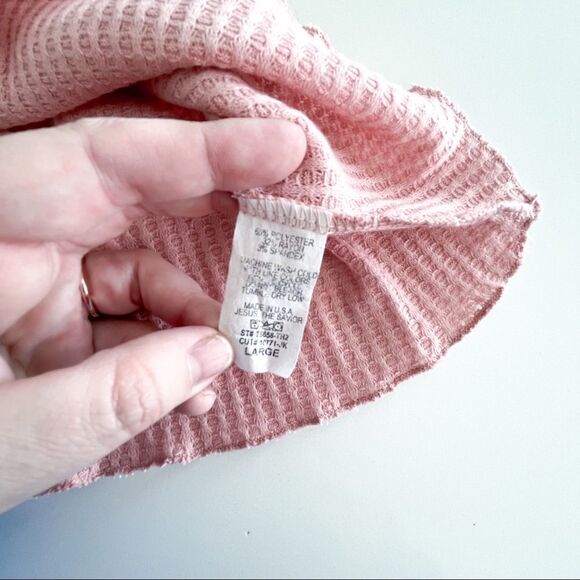 Reborn J // long sleeve pink top // Size Large // NEW! - Picture 7 of 7